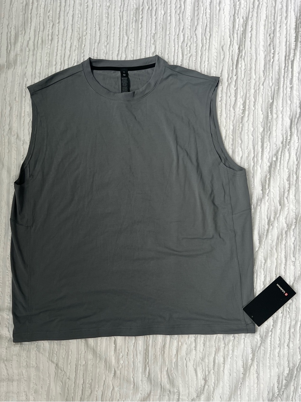 lululemon athletica Men's Sleeveless Crew Tank Top - Charcoal Gray